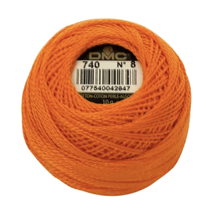 Coton Perle 8 - Orange Papaya - 740 - 80m