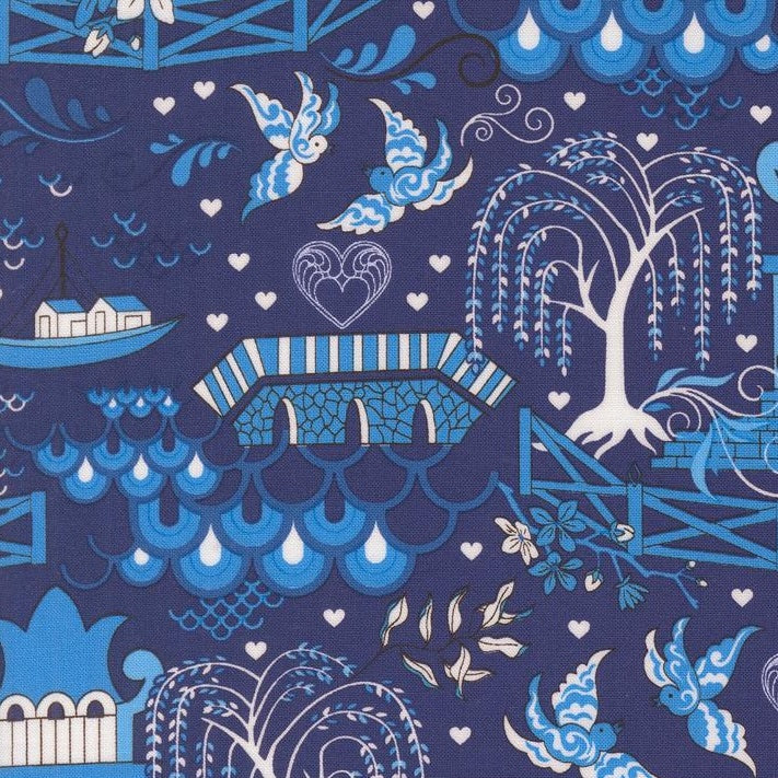 Legendary Love - Pagoda - Navy - 50cm