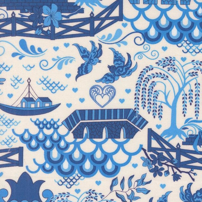 Legendary Love - Pagoda - Porcelain Navy - 50cm