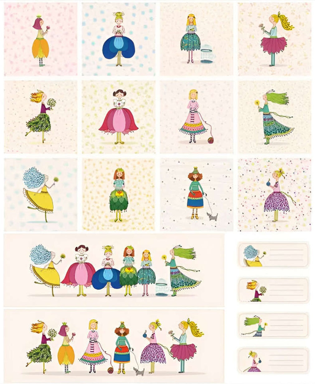 Fairytale Fairies - Panel - Neutral - 90cm