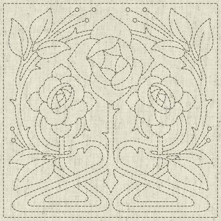Sashiko Cloth - Passion - Ecru