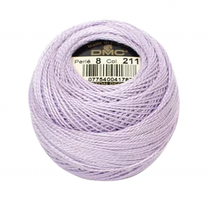 Coton Perle 8 - Pearlescent Light Parma Violet - 211 - 80m