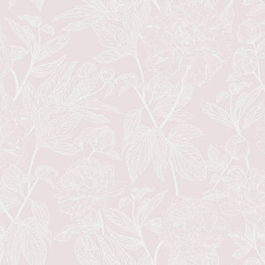 Light pink background with subtle leaf pattern