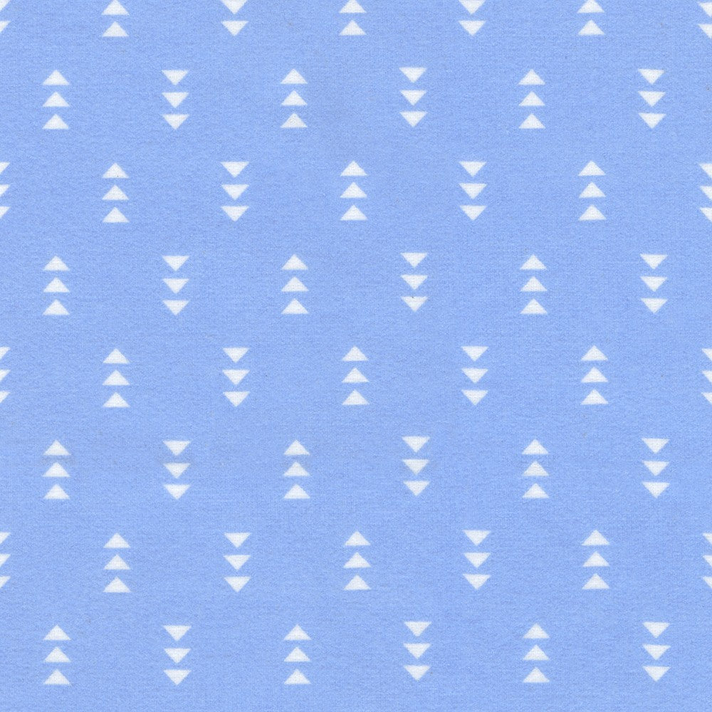 Cozy Cotton Flannel - Arrow Heads - Periwinkle - 50cm