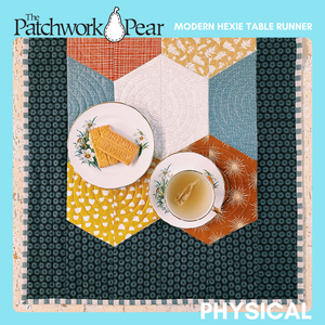 Modern Hexie Table Runner - Physical Pattern