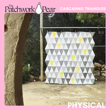 Load image into Gallery viewer, Cascading Triangles Quilt - Physical Pattern
