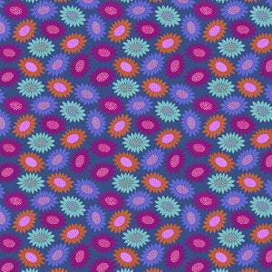 Bright Eyes - Picky - Blue - Fat Quarter