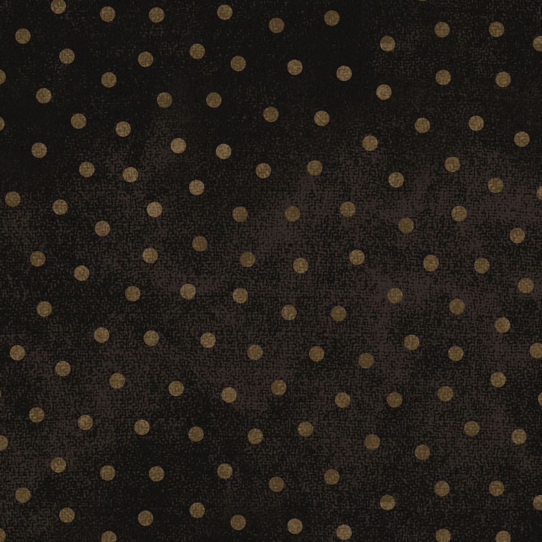 Woolies Flannel - Polka Dots - Espresso - 50cm