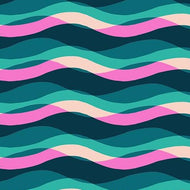 Poolside Too - Poolside Waves - Peacock - 50cm