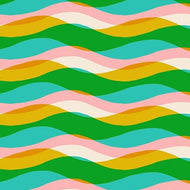 Poolside Too - Poolside Waves - Tropic - 50cm