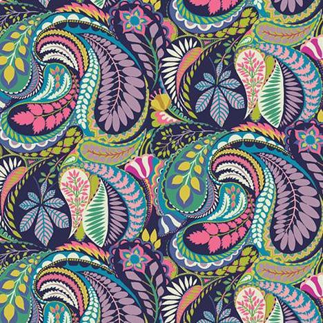 Solstice - Prince Paisley - Multi - Fat Quarter (Out of Print)