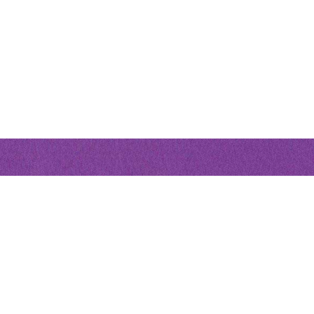 Ribbon - Double Polyester Satin - 10mm Wide - Purple - 50cm