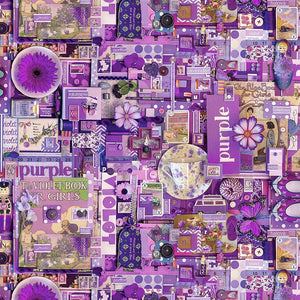 Color Collage - Purple - Fat Quarter