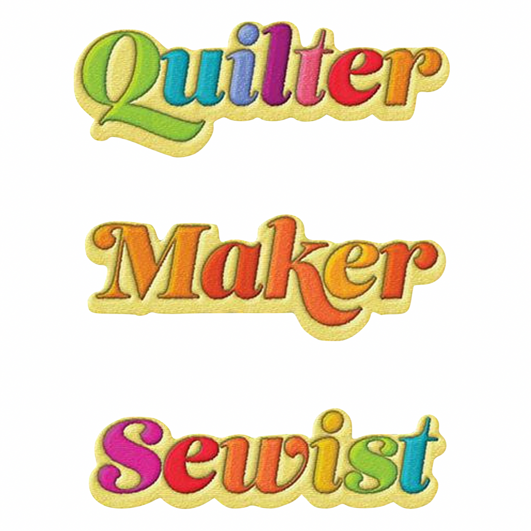 Sew Cute - Quilter Maker Sewist - Motifs