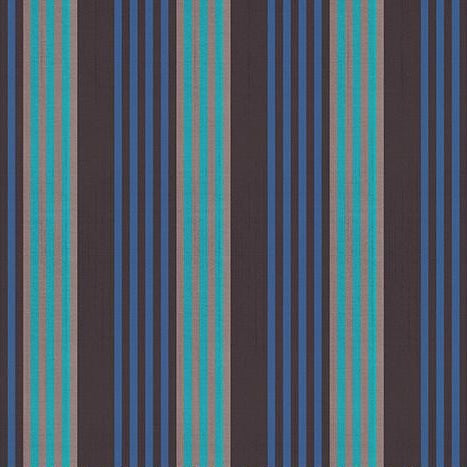 Warp & Weft Ooh Lucky Lucky - Ribbon Stripe - Soft Black - Woven - 50cm