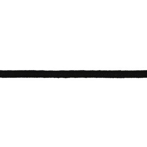 Round Elastic - 3mm - Black - 50cm