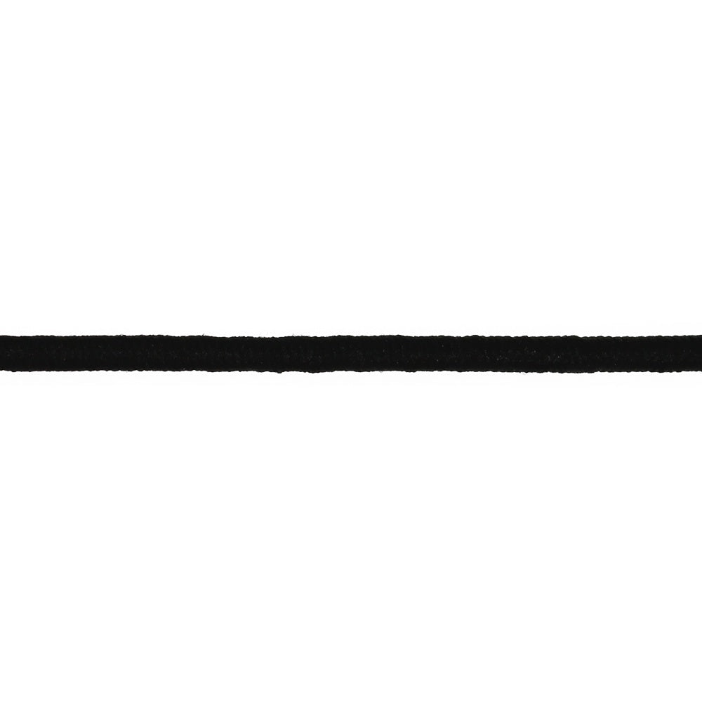 Round Elastic - 3mm - Black - 50cm