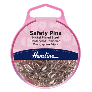 Safety Pins - Nickel Plated Steel - 23mm - Pack of 50