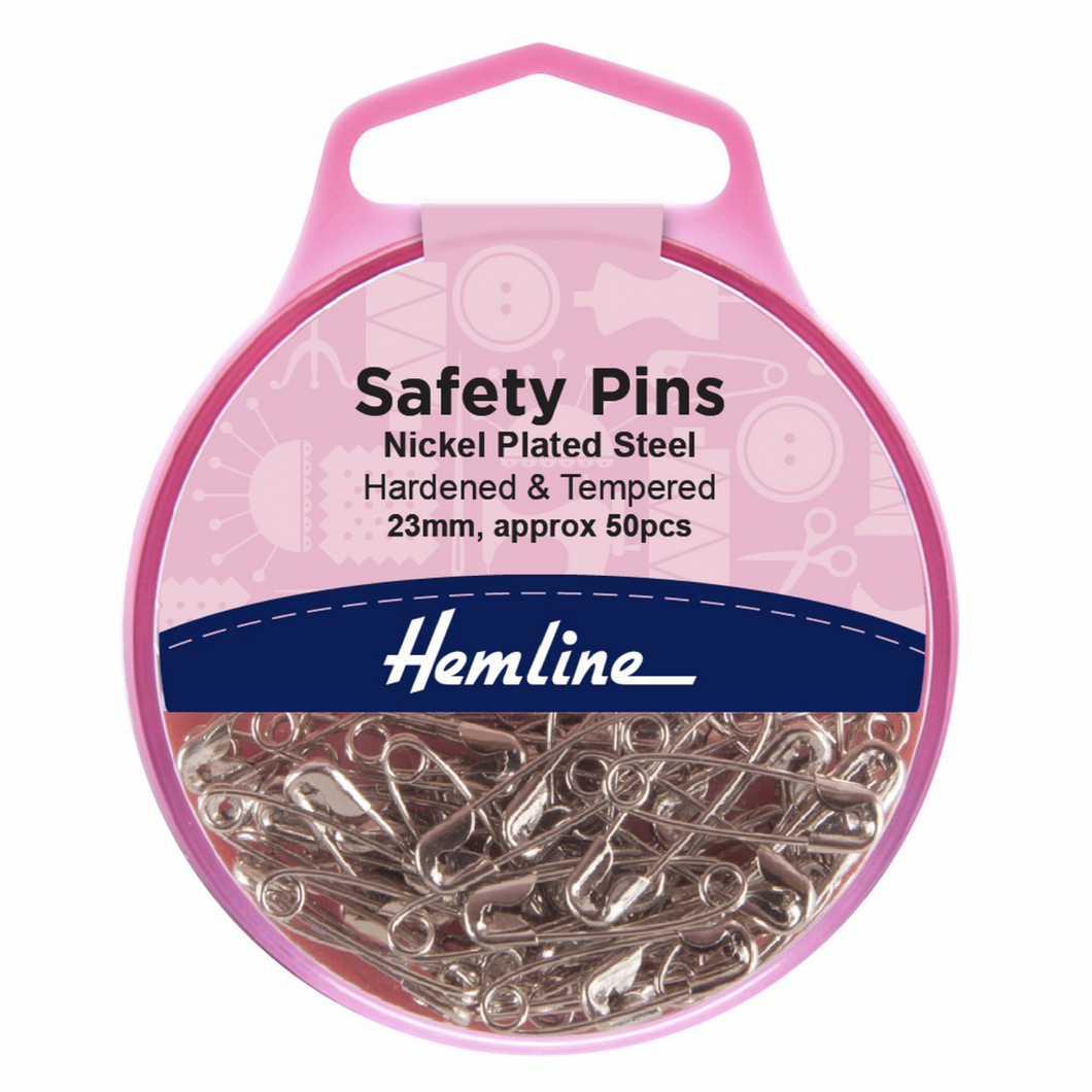 Safety Pins - Nickel Plated Steel - 23mm - Pack of 50