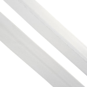 Bias Binding - Satin - 20mm Wide - White - 50cm