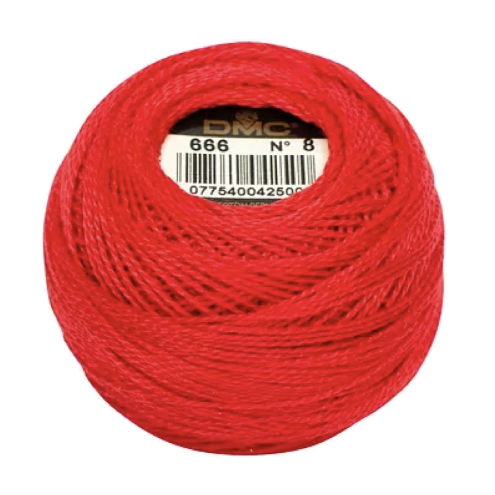 Coton Perle 8 - Scarlet - 666 - 80m