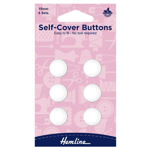 Self-Cover Buttons - 15mm