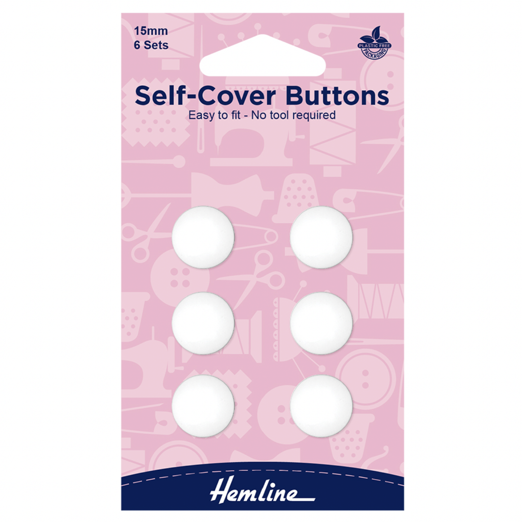 Self-Cover Buttons - 15mm