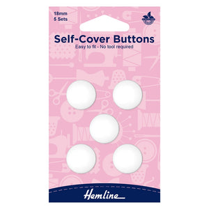 Self-Cover Buttons - 18mm