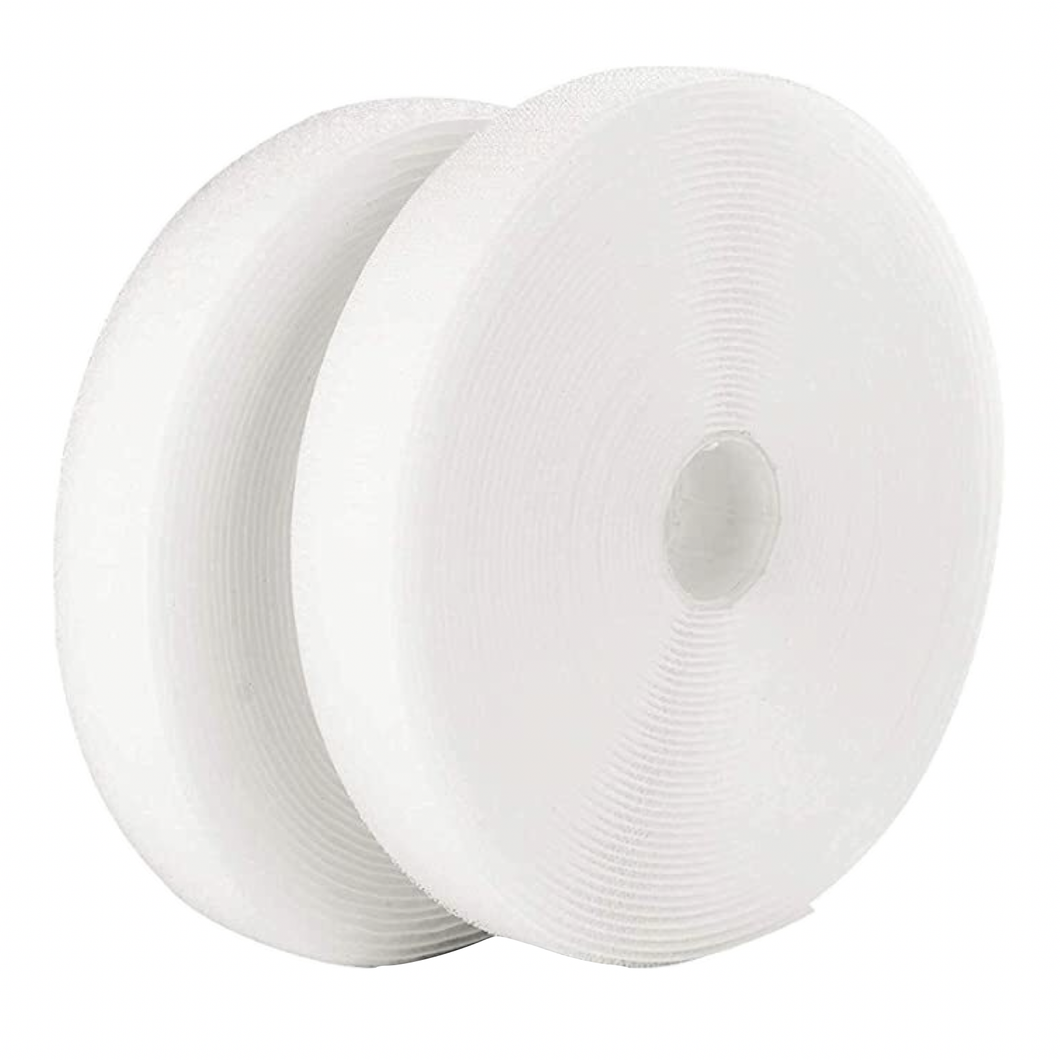 Hook & Loop Tape - Sew-In - 25mm - White - 50cm