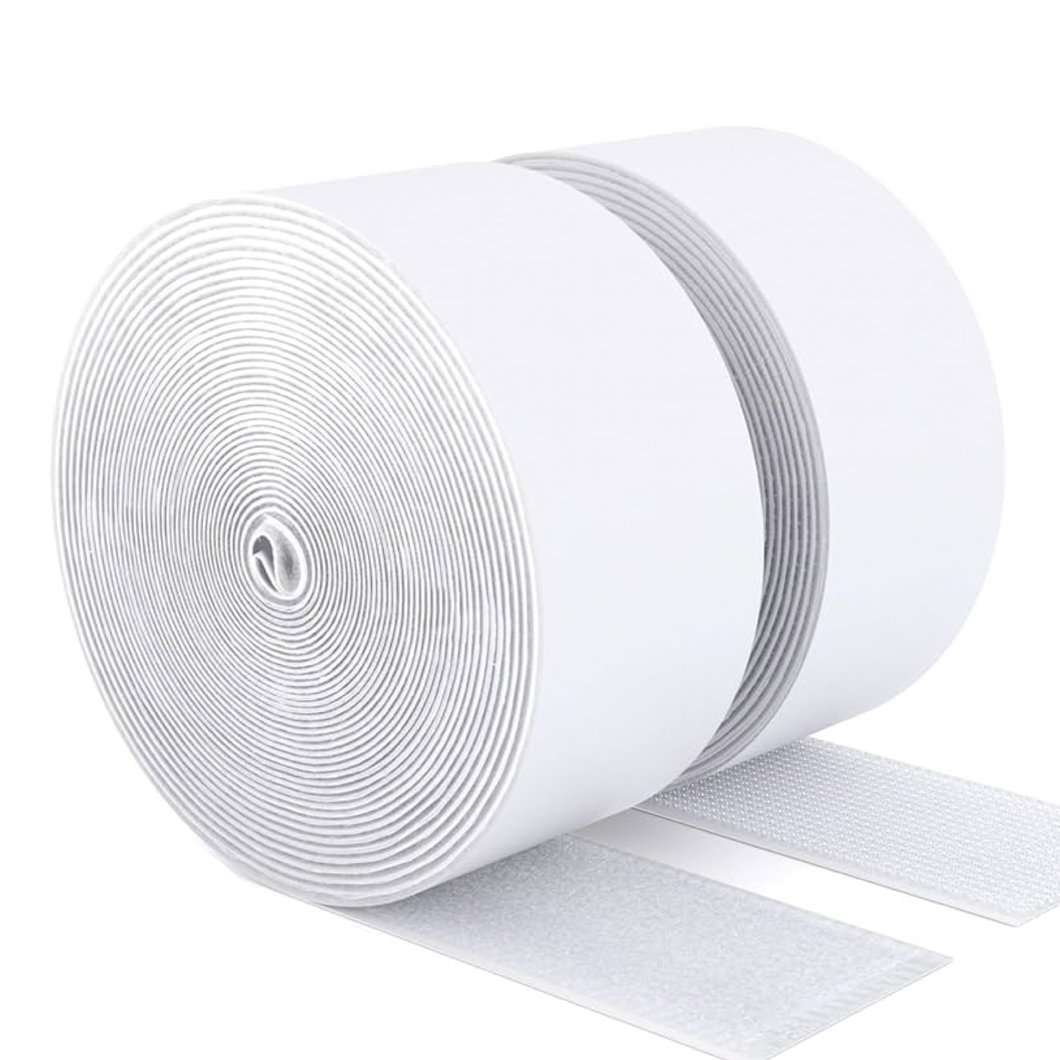 Hook & Loop Tape - Sew-In - 50mm - White - 50cm