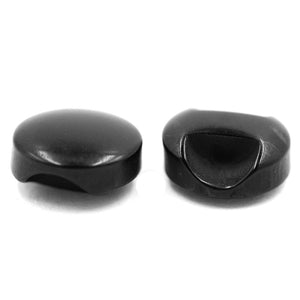 Plastic Buttons - Shank - Black - 8mm