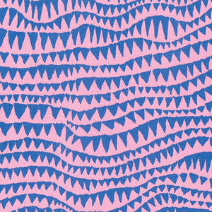 Sharks Teeth - Pink - Fat Quarter (Out of Print)