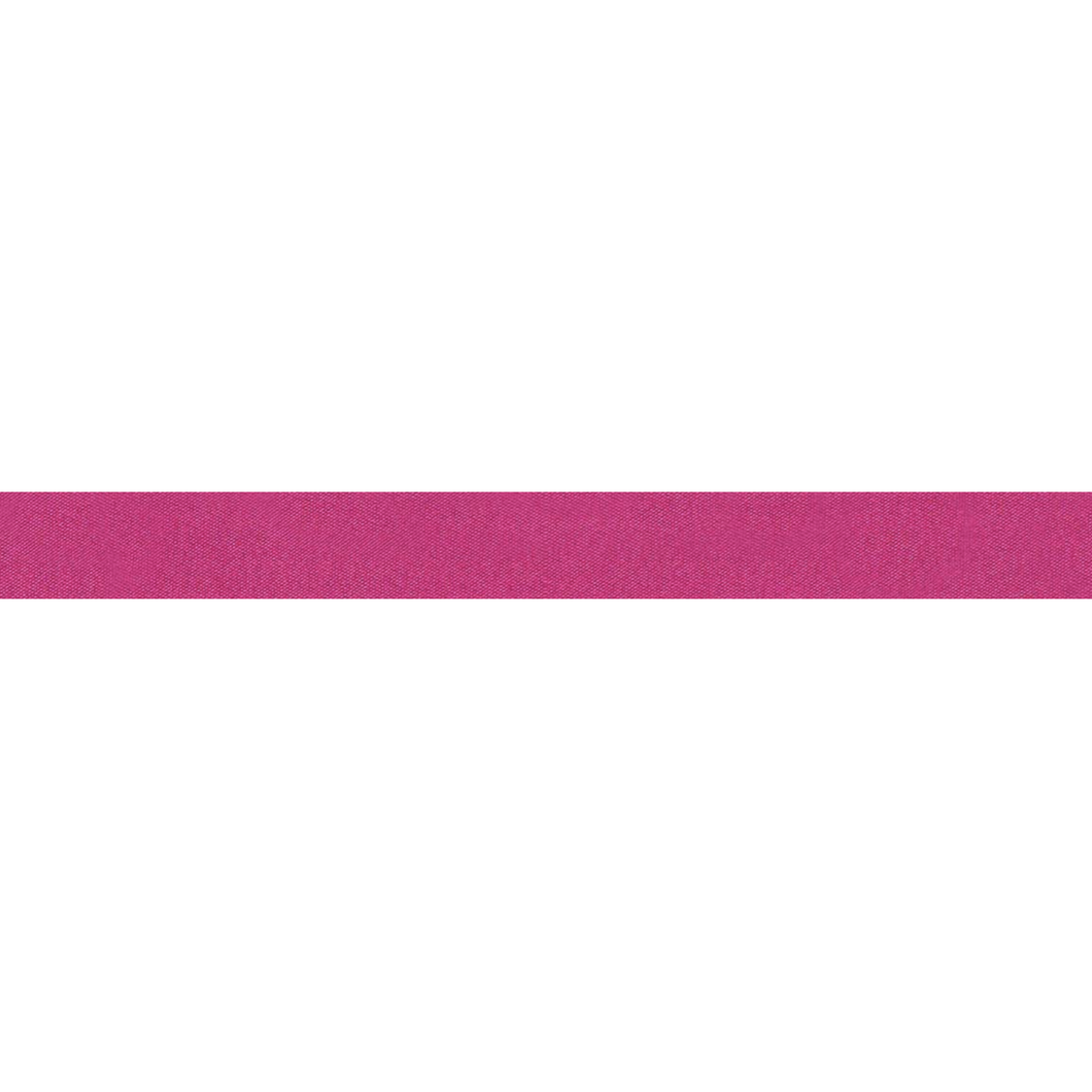 Ribbon - Double Polyester Satin - 7mm Wide - Shocking Pink - 50cm