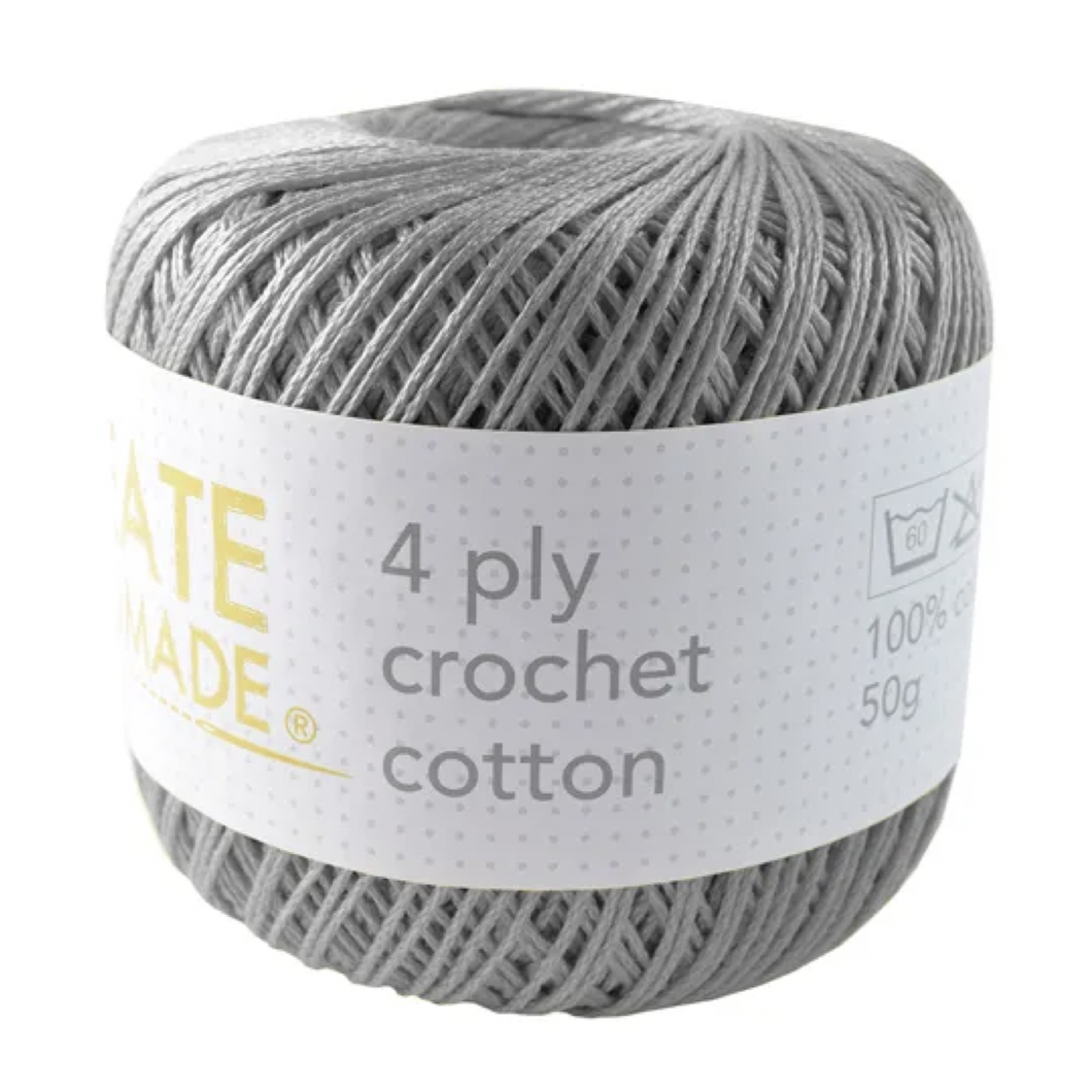 Crochet Cotton - Silver - BC4920 - 4ply