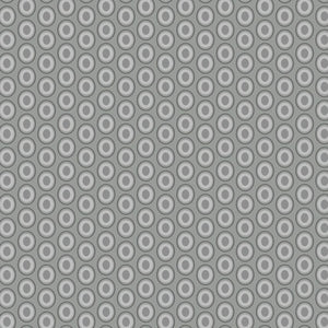 Oval Elements - Silver Drops - Fat Quarter