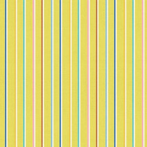 Warp & Weft Ooh Lucky Lucky - Sketch Stripe - Citron - Woven - 50cm