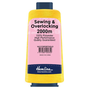 Overlocking Thread - 2000m - Sport Gold