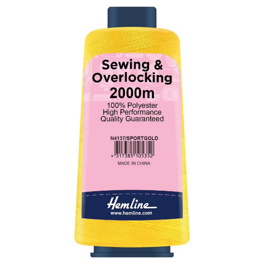 Overlocking Thread - 2000m - Sport Gold