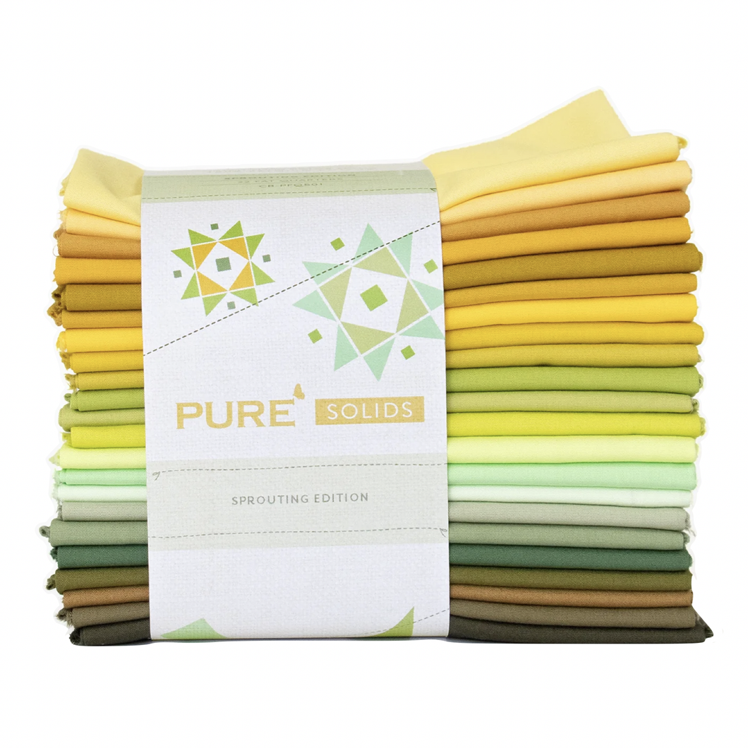 Pure Solids - Sprouting Edition - Fat Quarter Bundle