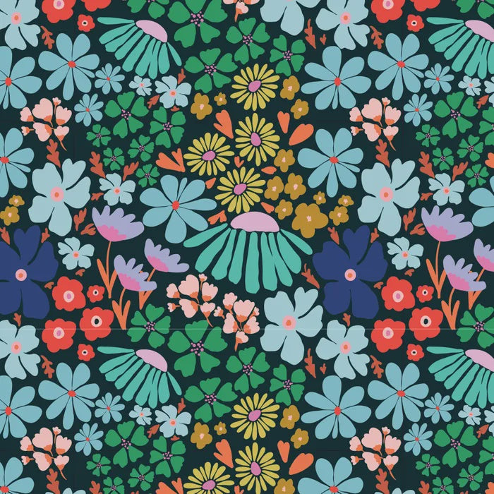 Summer Abroad - Palace Park - Lawn - Cotton Drill - 50cm