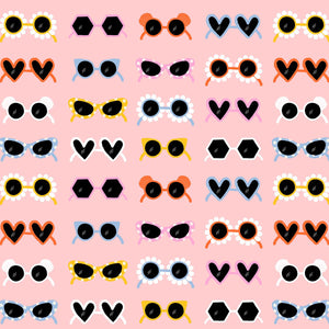 Weekend Away - Sunglasses - Pink - Fat Quarter