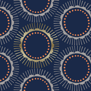 Kibori - Tara - Navy - Metallic - 50cm