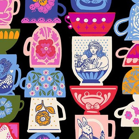 Hello Alice - Tea Party - Black - 50cm