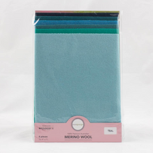 Load image into Gallery viewer, Merino Wool Felt - 7&quot; x 9&quot; - Teal
