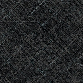 Dots & Dashes - Texture - Black - Flannel - 50cm