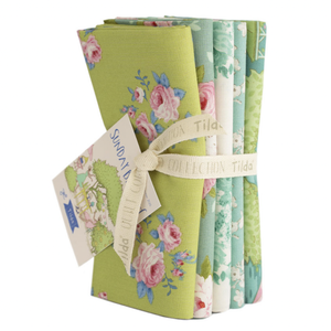 The Sunday Brunch - Lime Green / Teal - Fat Quarter Bundle