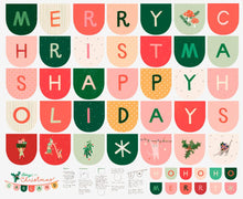 Load image into Gallery viewer, Tiny Christmas - Garland Panel - Snow - 90cm
