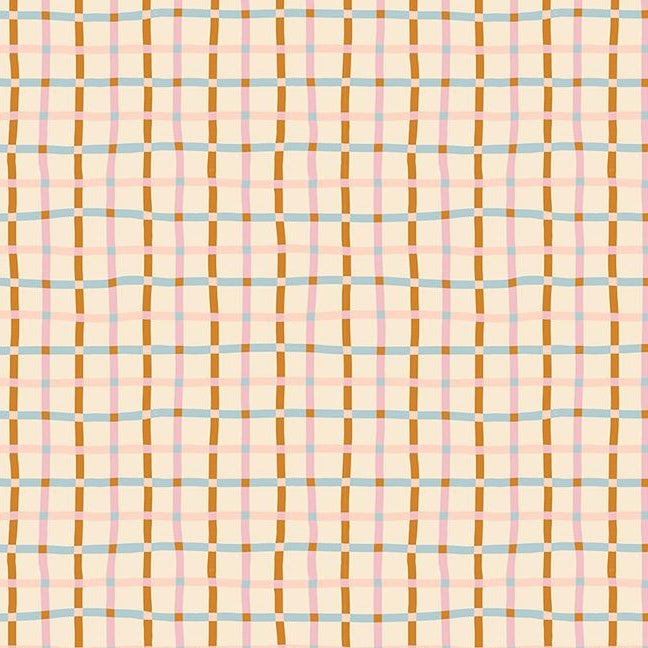 Verbena - Trellis - Natural - Fat Quarter