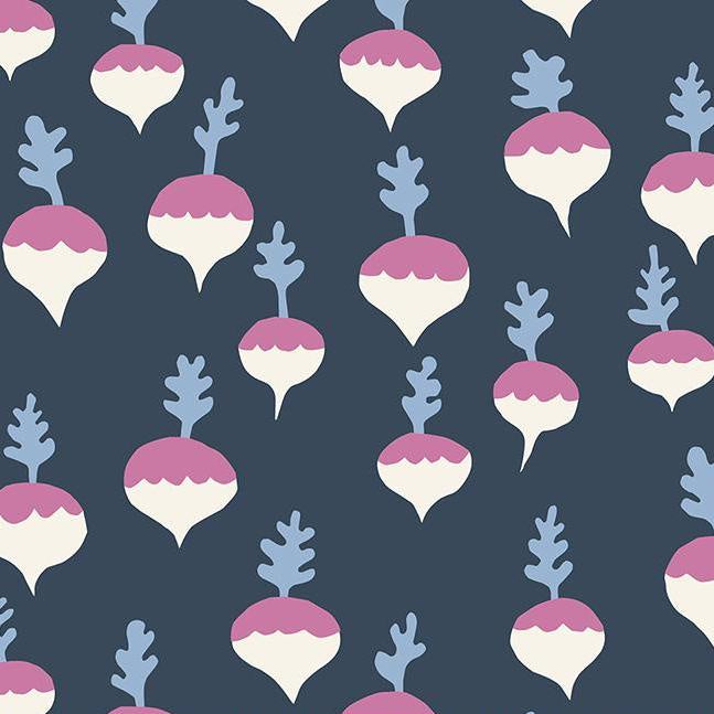 Petunia - Turnips - Smoke - Fat Quarter (Out of Print)
