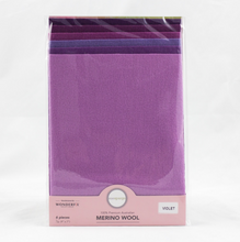 Load image into Gallery viewer, Merino Wool Felt - 7&quot; x 9&quot; - Violet
